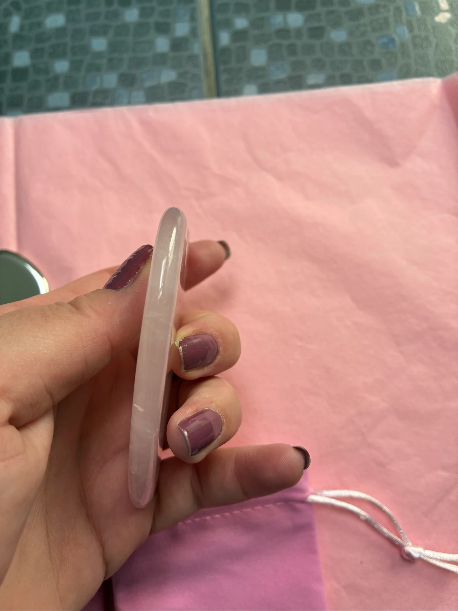 Gua Sha piedra de jade rosa – photo 5
